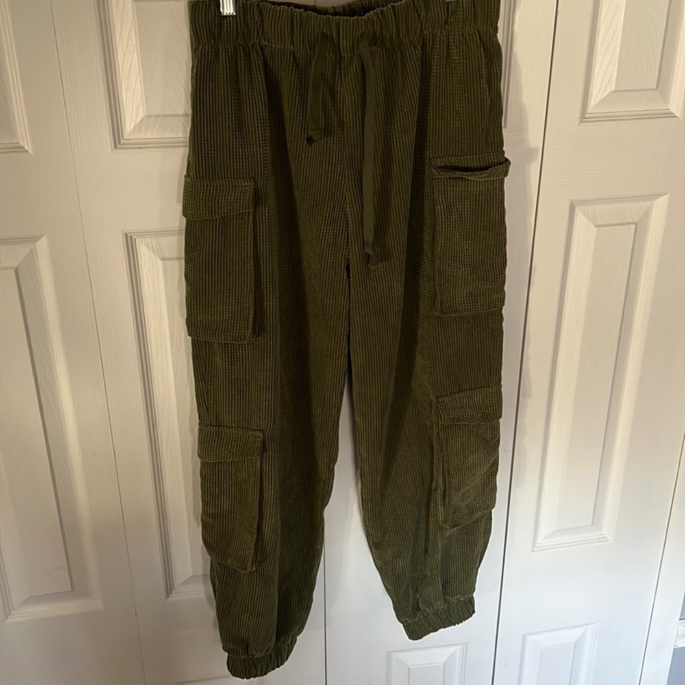 Corduroy jogging pants
